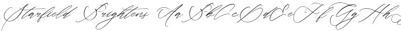 Starfield Brightens font