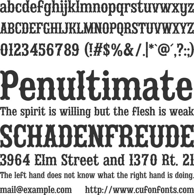 Sparkwolf Personal Use Only font preview