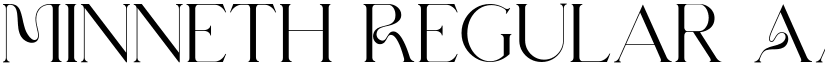 Minneth Regular font