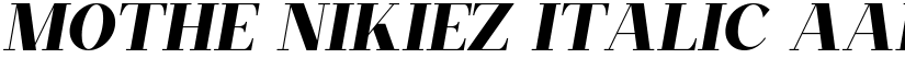 Mothe Nikiez Regular font download