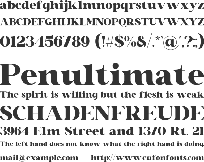Nittalo font preview