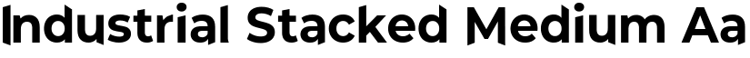 Industrial Stacked Medium font