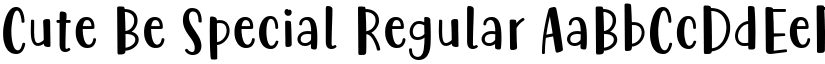 Cute Be Special Regular font