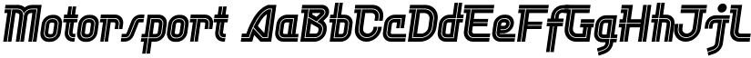 Motorsport font