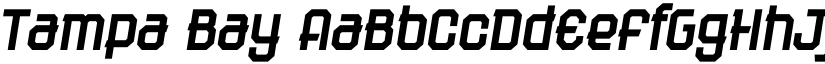Tampa Bay font
