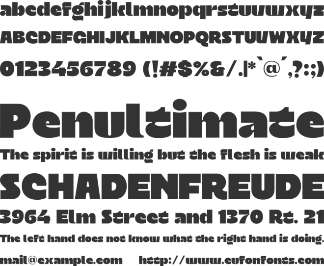 Vankis font preview