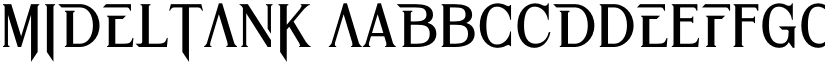 MIDELTANK font download