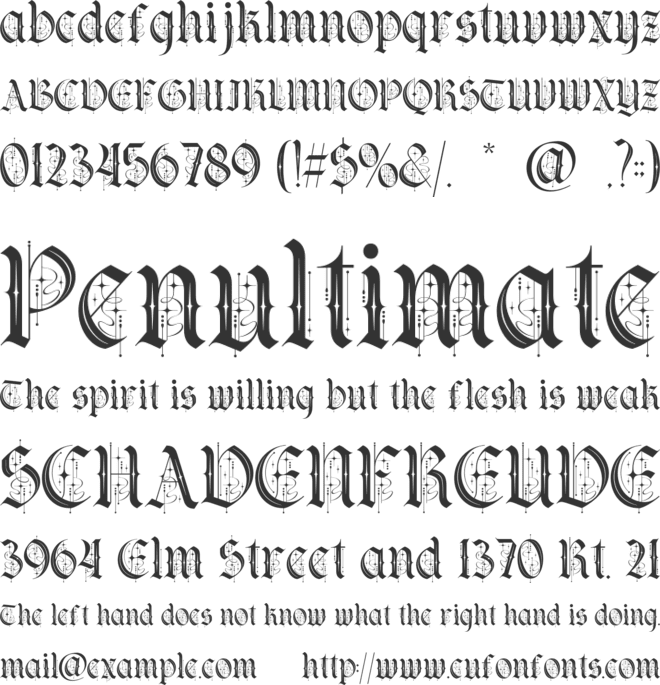 Strata magic font preview