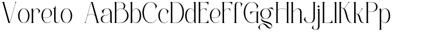 Voreto font download