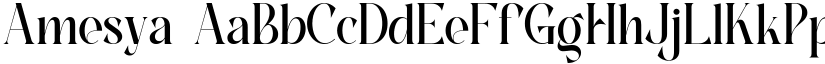 Amesya font download