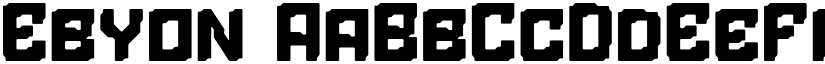 Ebyon font download