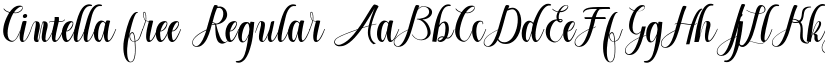 Cintella free Regular font
