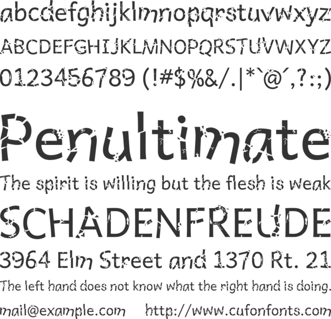 Antarcdika font preview