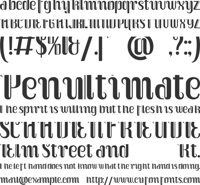 Sidosari font preview
