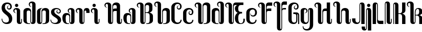 Sidosari font download