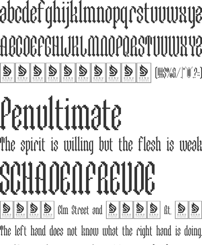 Chapelargo font preview