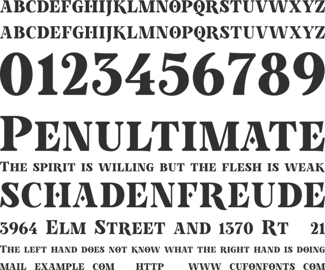 Poker In October font preview