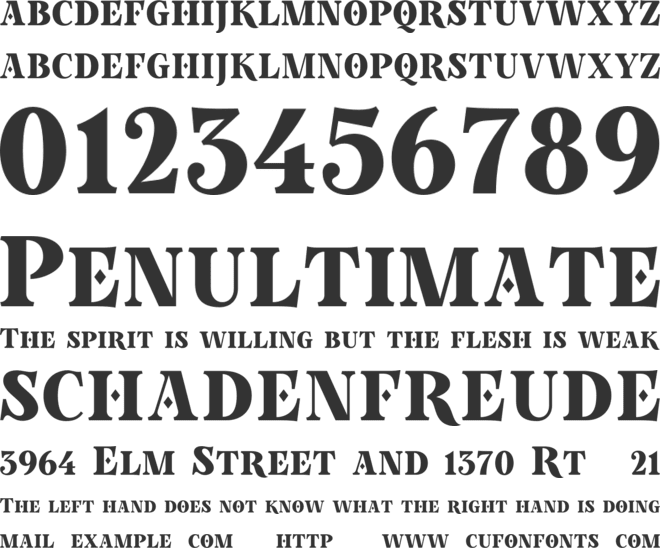 Poker In October font preview