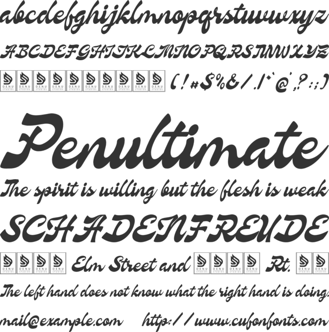 Nevroda Wisdom font preview