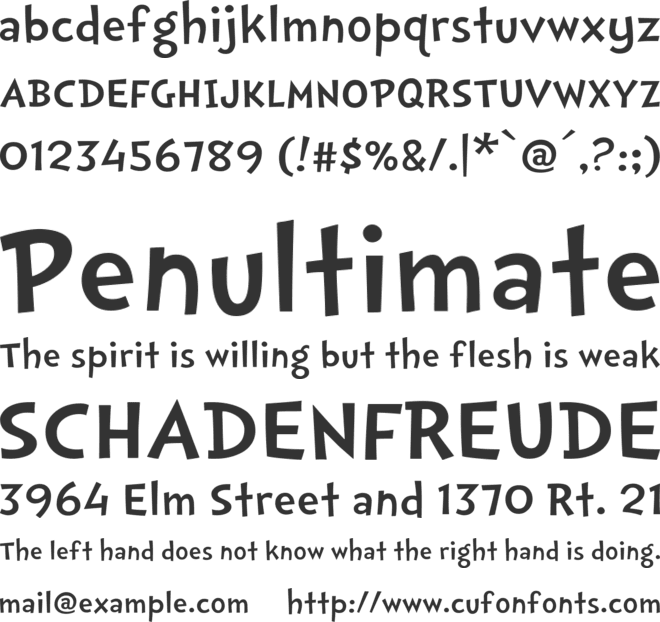Titetica font preview