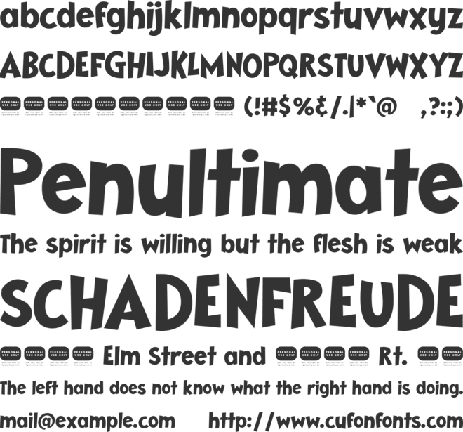Sordellos font preview