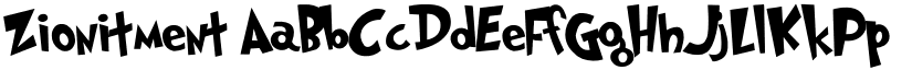 Zionitment font download