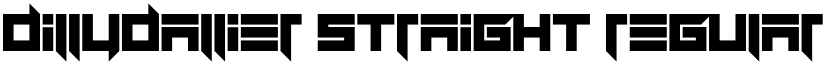 Dillydallier Straight Regular font