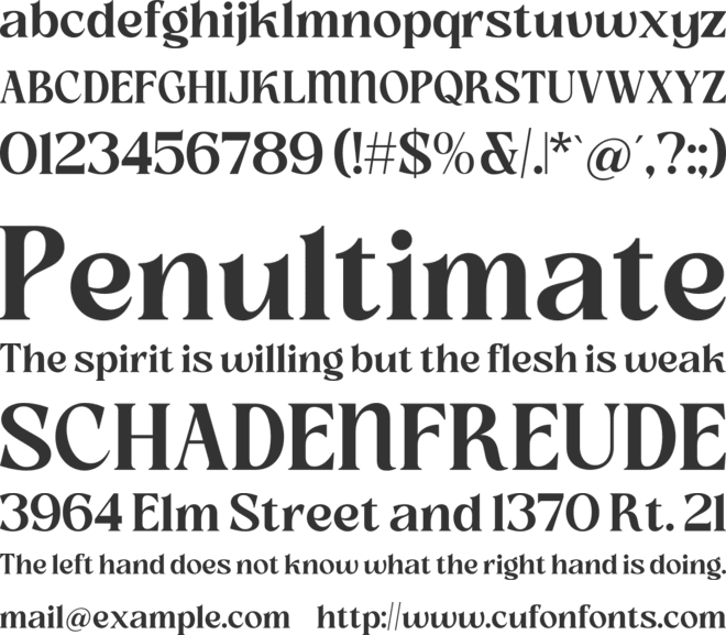 Slow Bar Stories font preview