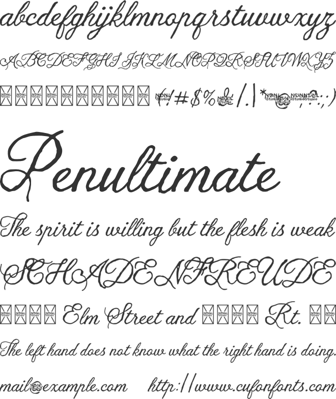 Sacoley font preview