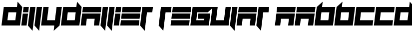 Dillydallier Regular font