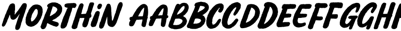 Morthin font download
