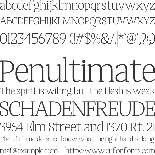 Qutors font preview