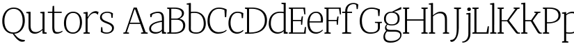 Qutors font download