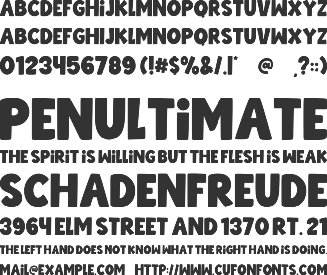 Whimsy Person font preview