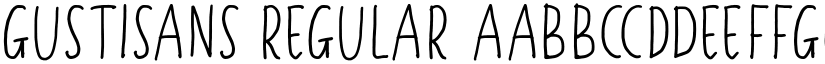 Gustisans Regular font