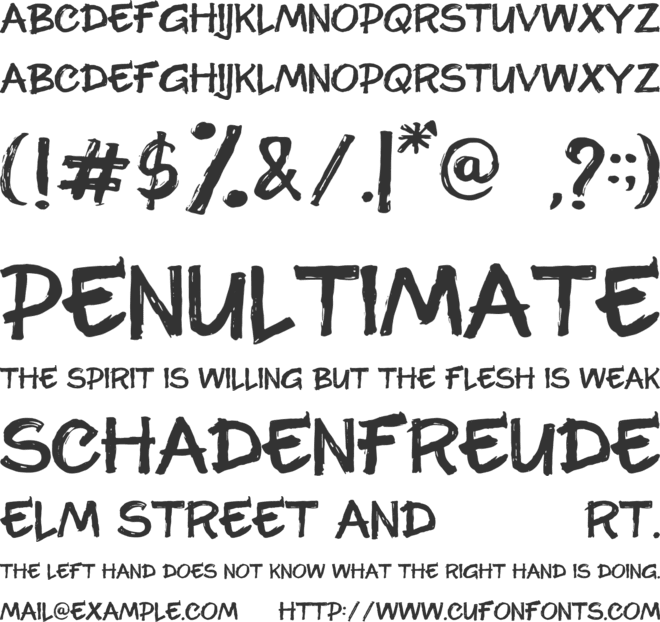 Gejiro Brush font preview