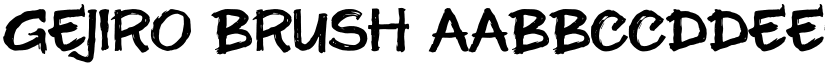 Gejiro Brush font download