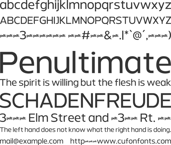 Mava MotionEV Trial font preview