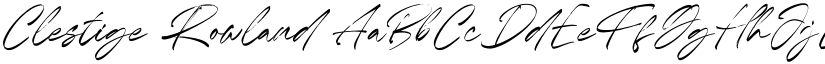 Clestige Rowland font download