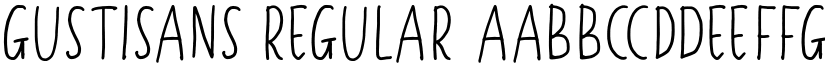 Gustisans Regular font