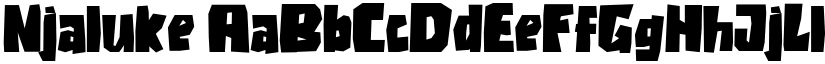 Njaluke font download