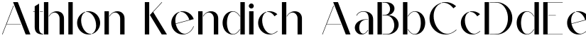 Athlon Kendich font download