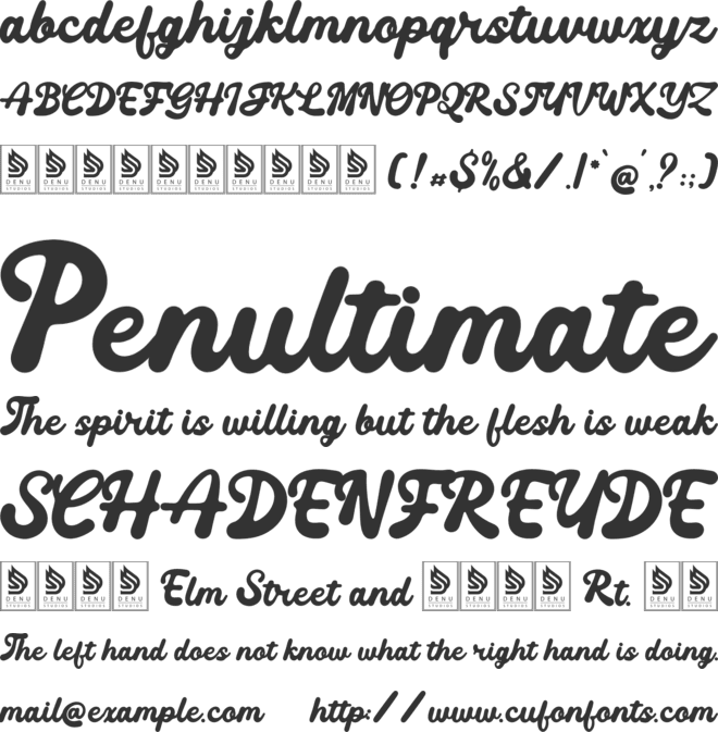 Cherished Darling font preview
