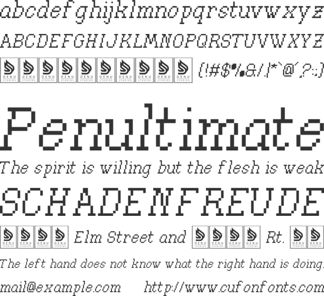 Word Craft font preview