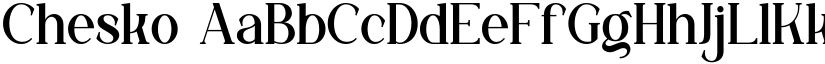 Chesko font download