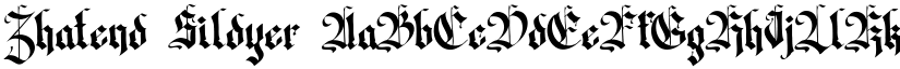 Zhatend Sildyer font download