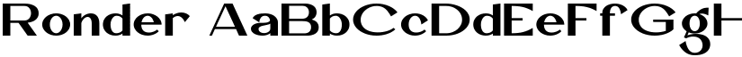 Ronder font download