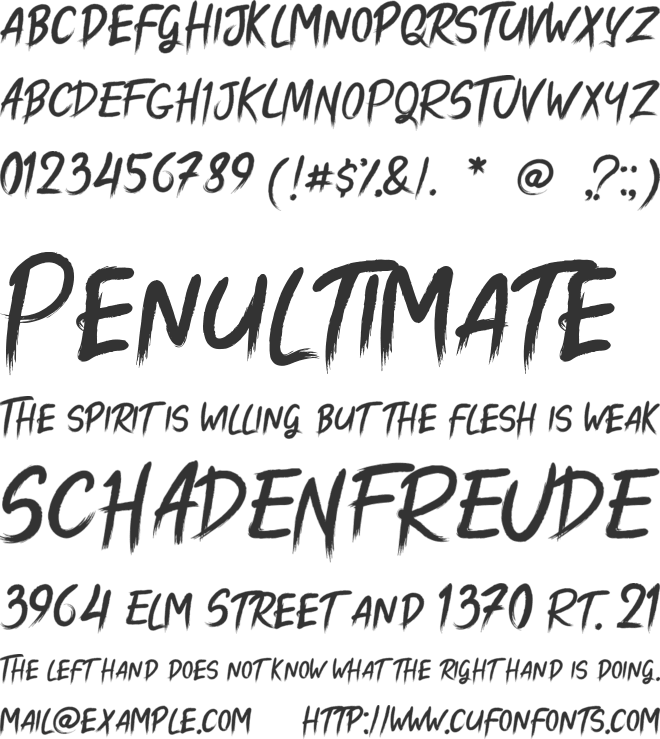 Royal Kingsman Artistic Brush font preview