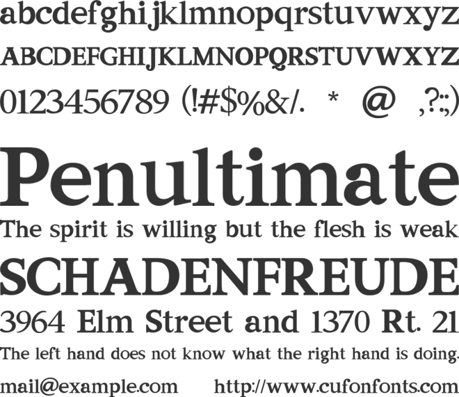 Neogordon Vintage Retro Fun font preview
