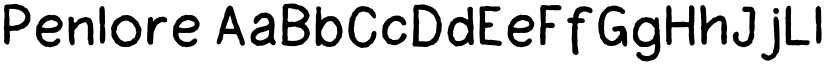 Penlore font download